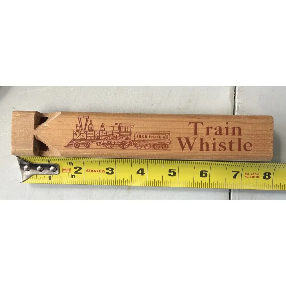 VINTAGE AMERICANA WOOD‎ TRAIN WHISTLE - Laws Railroad Museum Bishop California